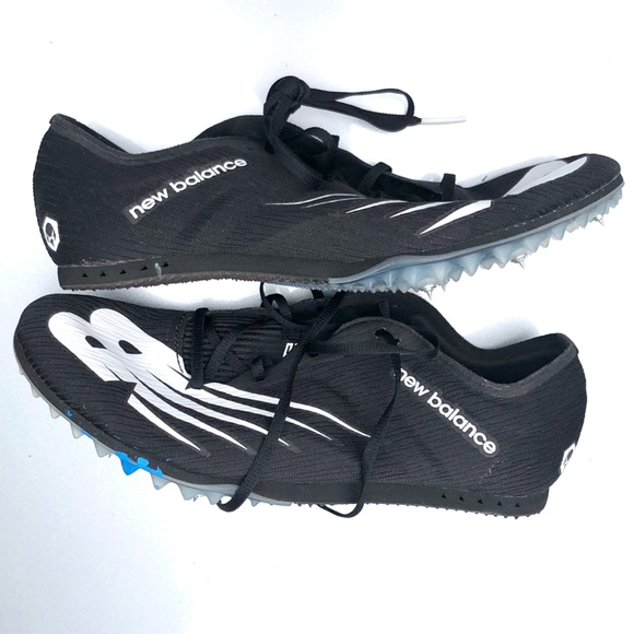 New Balance Men’s UMD500 B7 Track Shoes  Blk/Wht Size US 7.5 With Spikes And Key - Picture 9 of 16